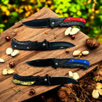 ATISEN 4-Pack Snakeskin Folding Knives - view 3