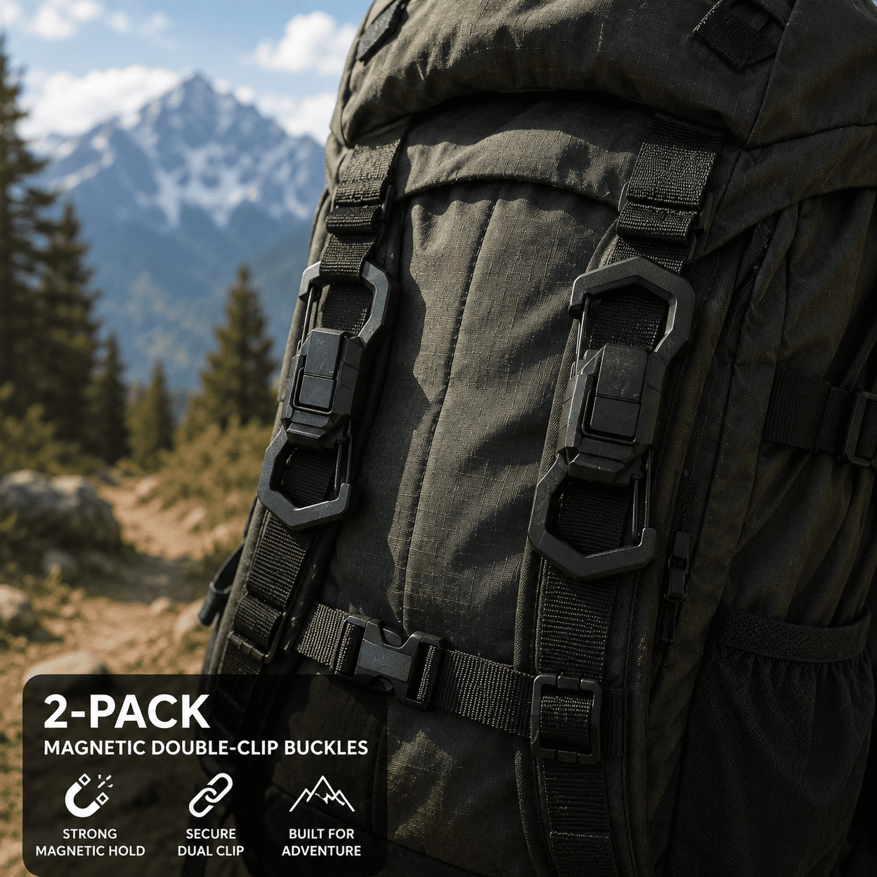 ATISEN 2-Pack Magnetic Buckle - view 3