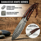 ATISEN Fixed Blade Hunting Knife - view 3
