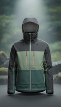 Waterproof Fishing Shell Jacket with Vent Panels