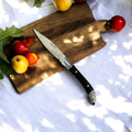 ATISEN 3-Inch Stainless Steel Folding Knife, Vintage Barlow EDC, Polished Black Wood Handle, Slipjoint