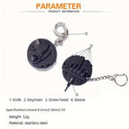 Mini EDC Multi-Tool Knife 7-in-1 Keychain for Home Repair & Outdoor