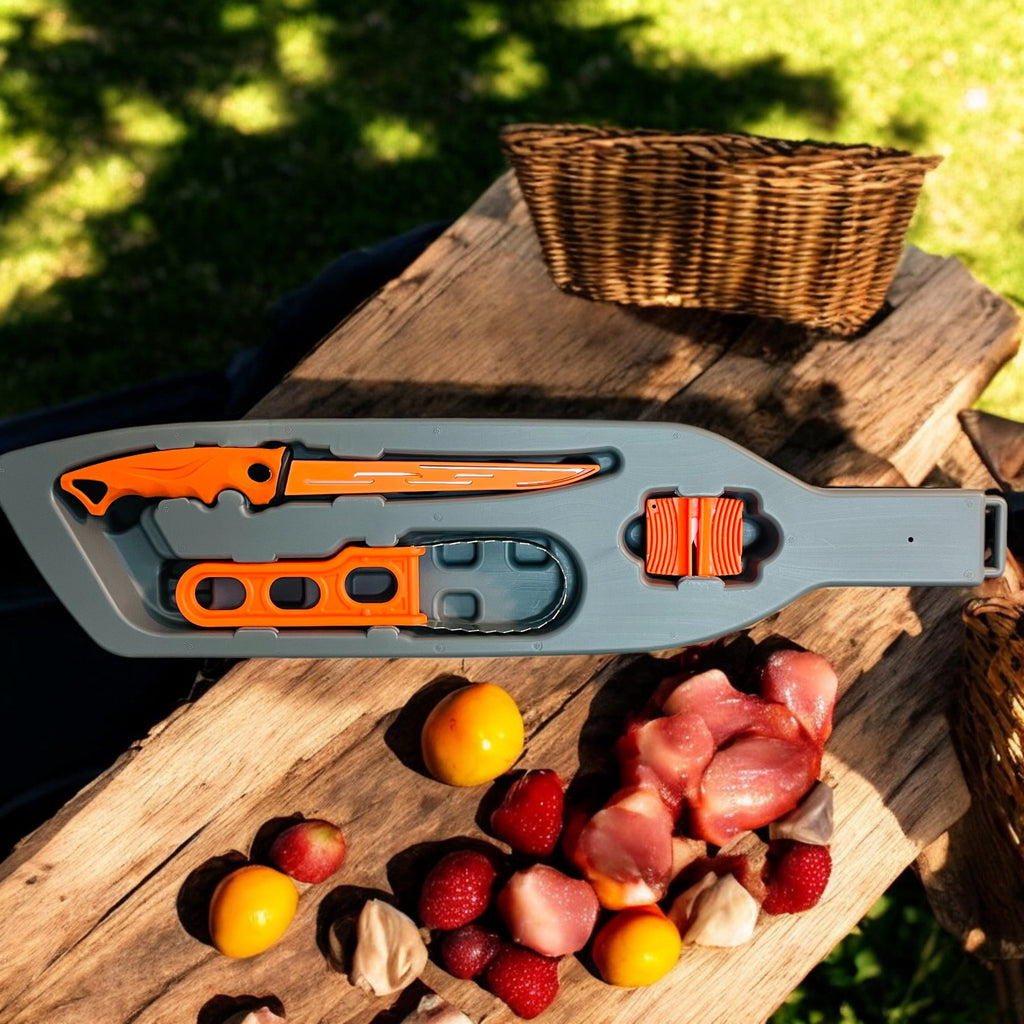 ATISEN 4-Piece Fillet Knife and Cutting Board Set