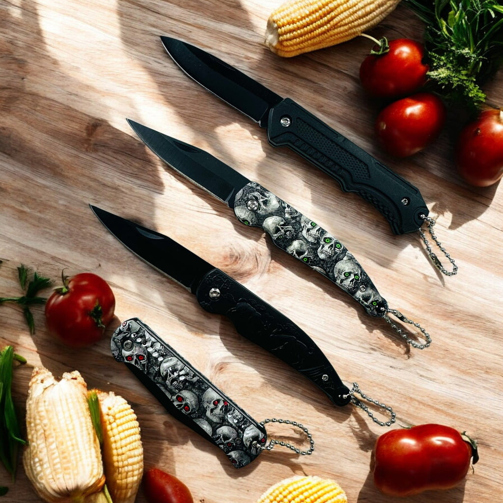 ATISEN 4PCS Skull Pocket Knives - view 8