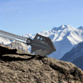 ATISEN Heavy-Duty Rescue Shovel, Multi-Purpose Camping Shovel with Window Breaker & Cutting Edge