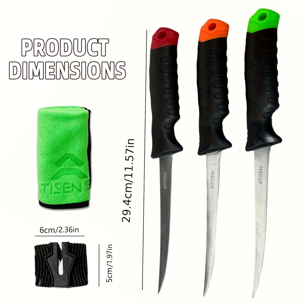 ATISEN 5-Piece Fishing Fillet Knife Set - view 2