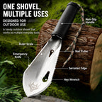 ATISEN Outdoor Tools Garden Shovel with Plastic Handle