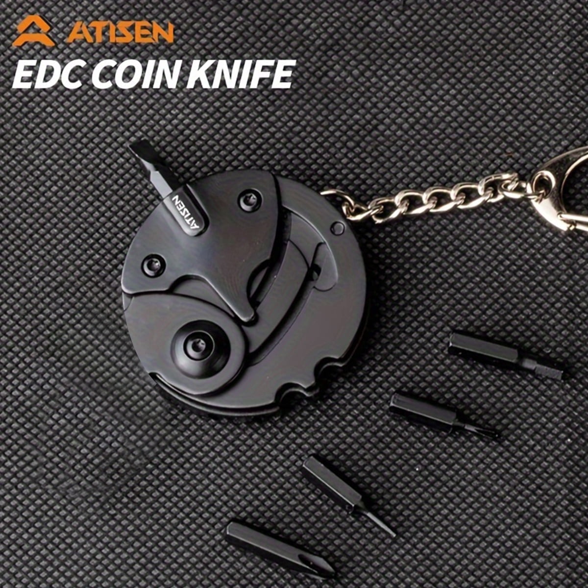 Mini EDC Multi-Tool Knife 7-in-1 Keychain for Home Repair & Outdoor