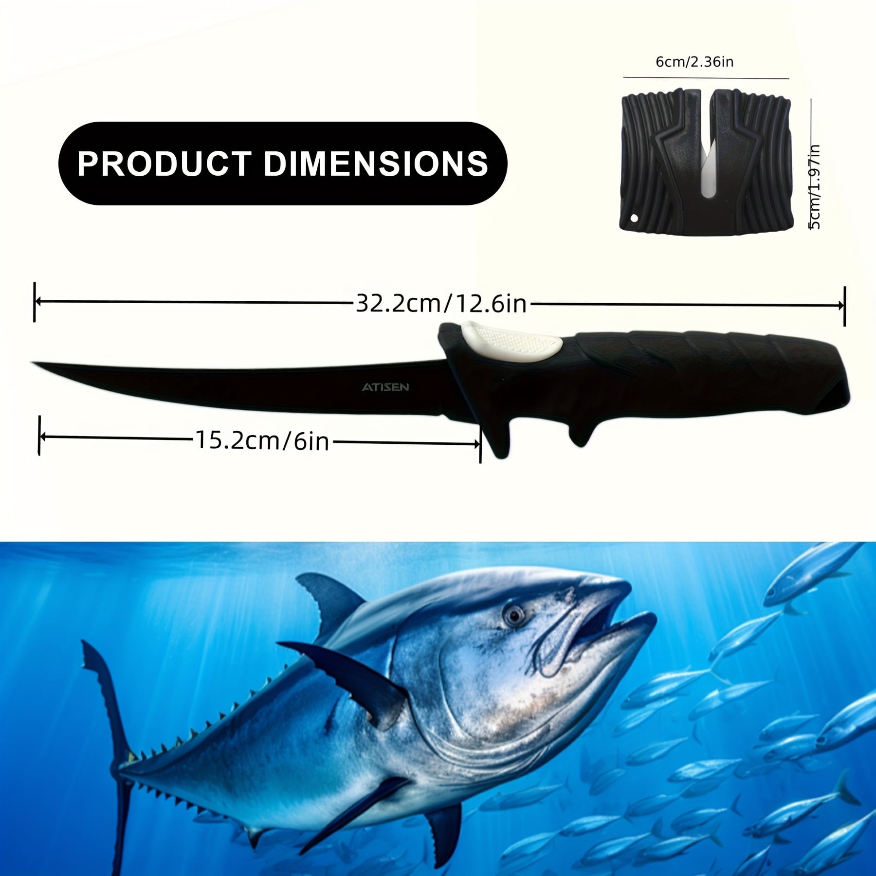ATISEN 3-Piece Fish Fillet Knife Set - view 5