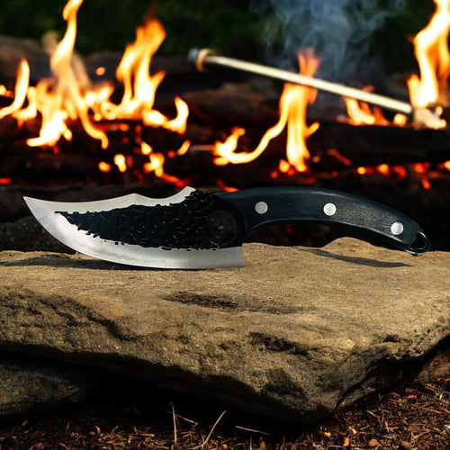 ATISEN Peach Wood Handle Butcher Knife - view 2