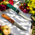 ATISEN 2-Pack 6.37-inch Fixed Blade Utility Knives, 2.95-inch Stainless Steel Blades & Sheaths