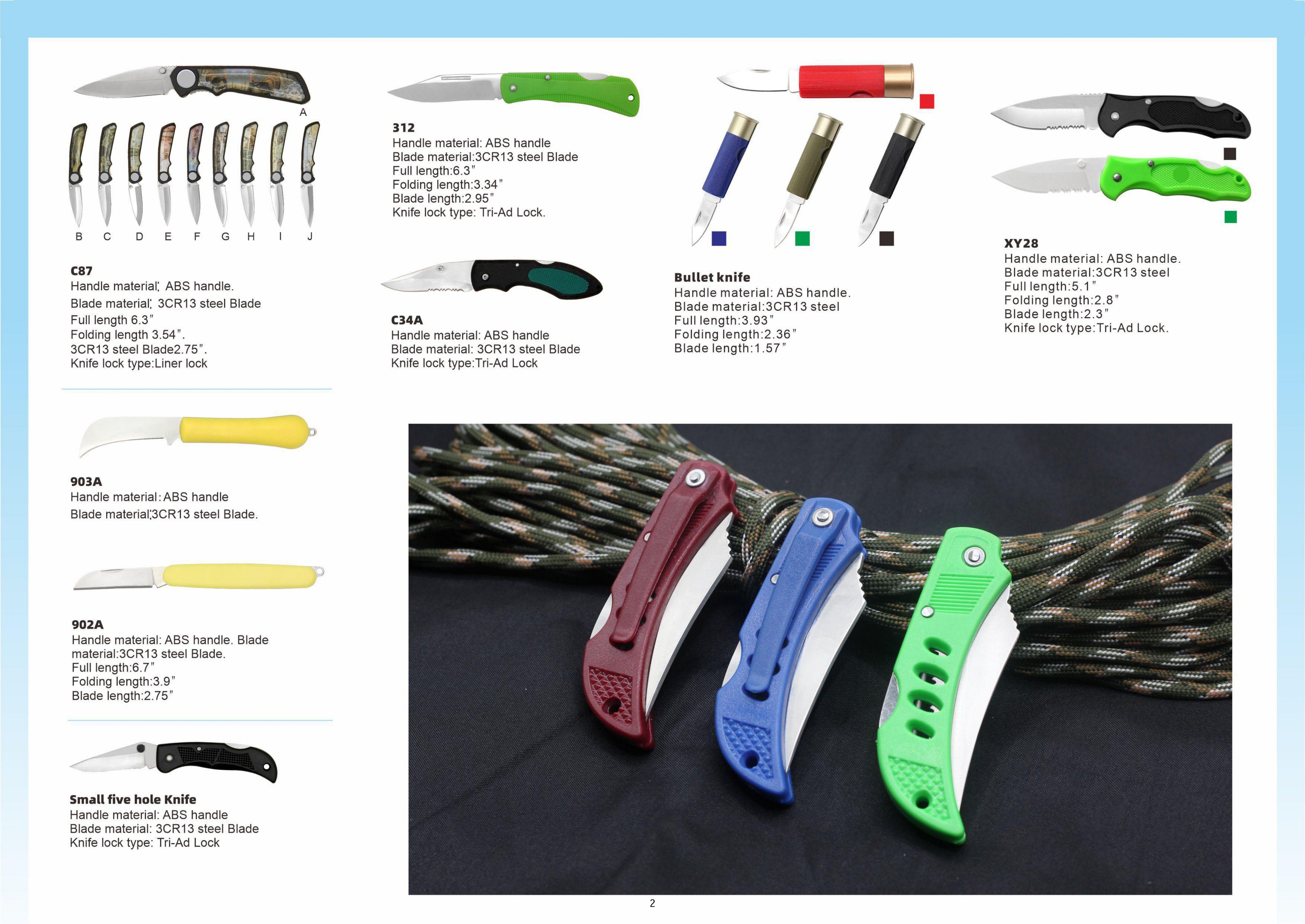 Atisen compact stainless steel folding knife for camping. Bulk outdoor bushcraft tools manufacturer serving UK market.