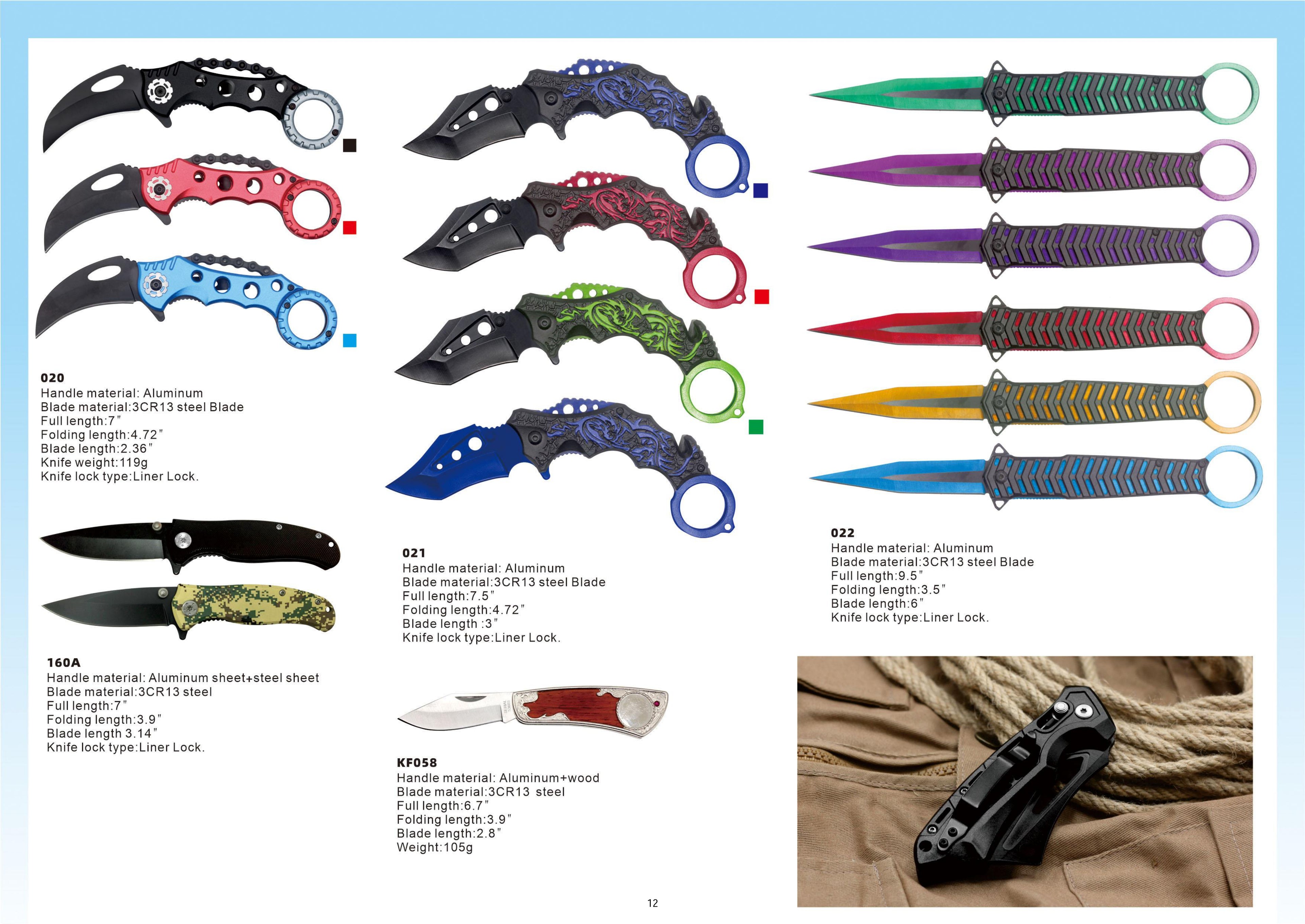 Atisen classic wood handle folding pocket knife. Bulk outdoor camping accessories manufacturer serving UK market.