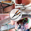 Atisen bulk fishing knife set in retail display bucket. Wholesale marine accessories for USA Amazon sellers and retail shops.