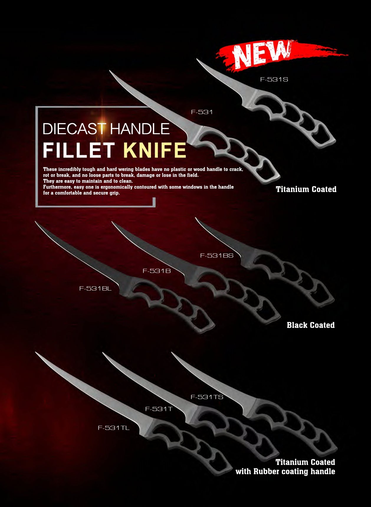 Atisen multi-functional fishing knife with built-in sharpener sheath. Bulk outdoor camping tools for Brazil.
