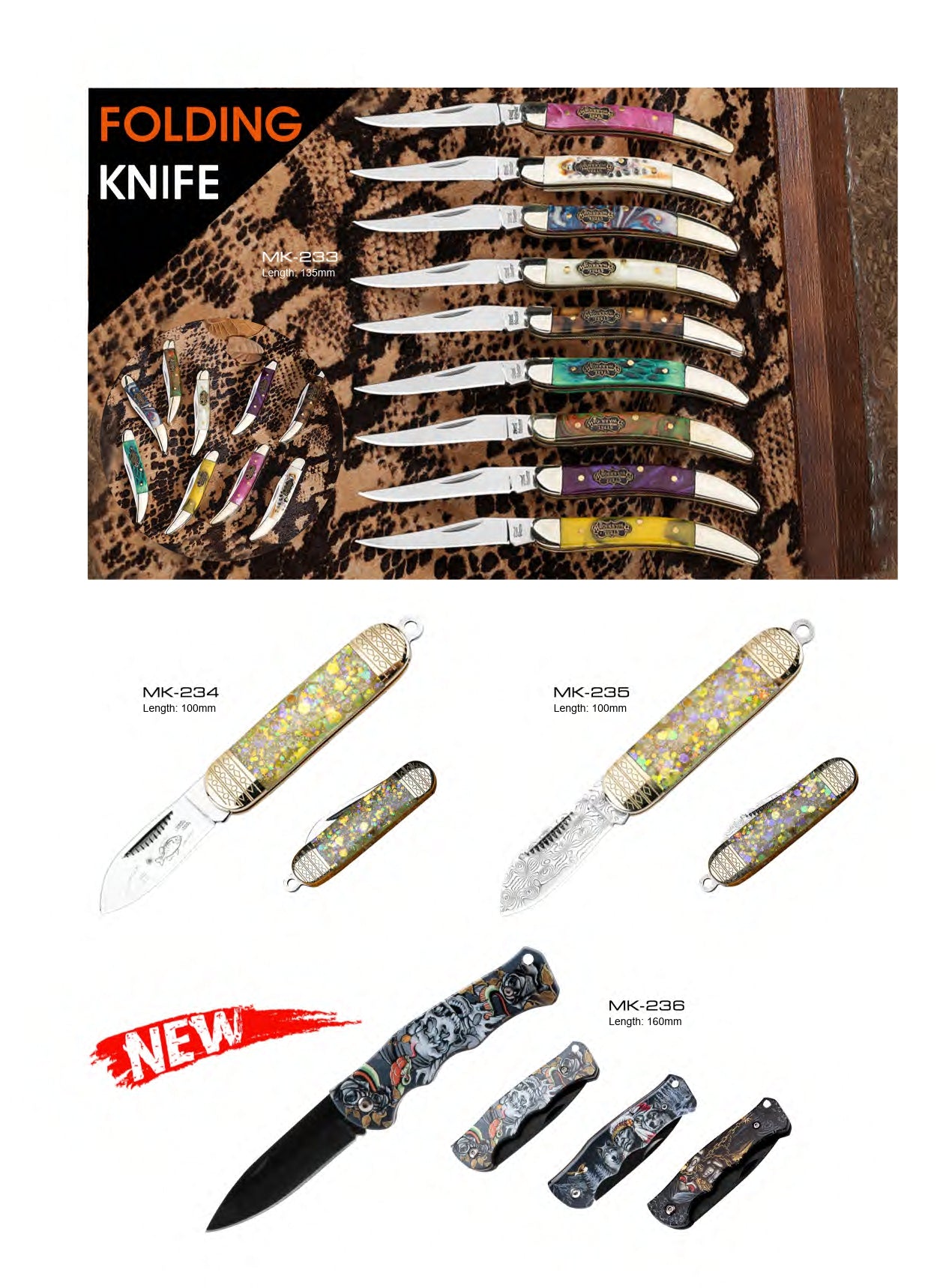 Atisen folding mushroom and foraging knife with brush. Bulk outdoor bushcraft tools for New Zealand market.