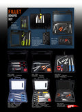 Atisen 3-piece commercial fishing knife set. Wholesale fish processing equipment supplier for USA market.
