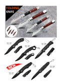 Atisen camouflage tactical folding knife with pocket clip. Custom military and survival gear supplier for Brazil.