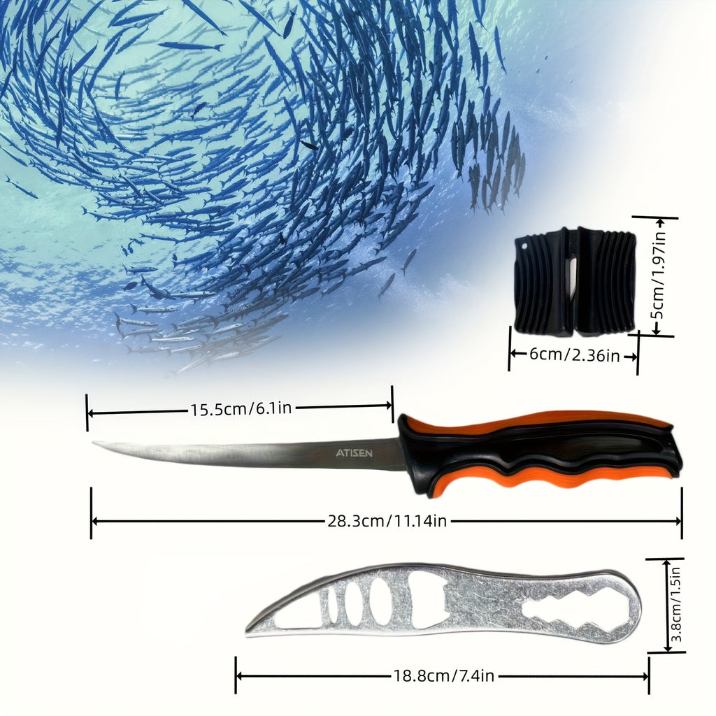 ATISEN 3-Piece Fishing Fillet Knife Set - view 2