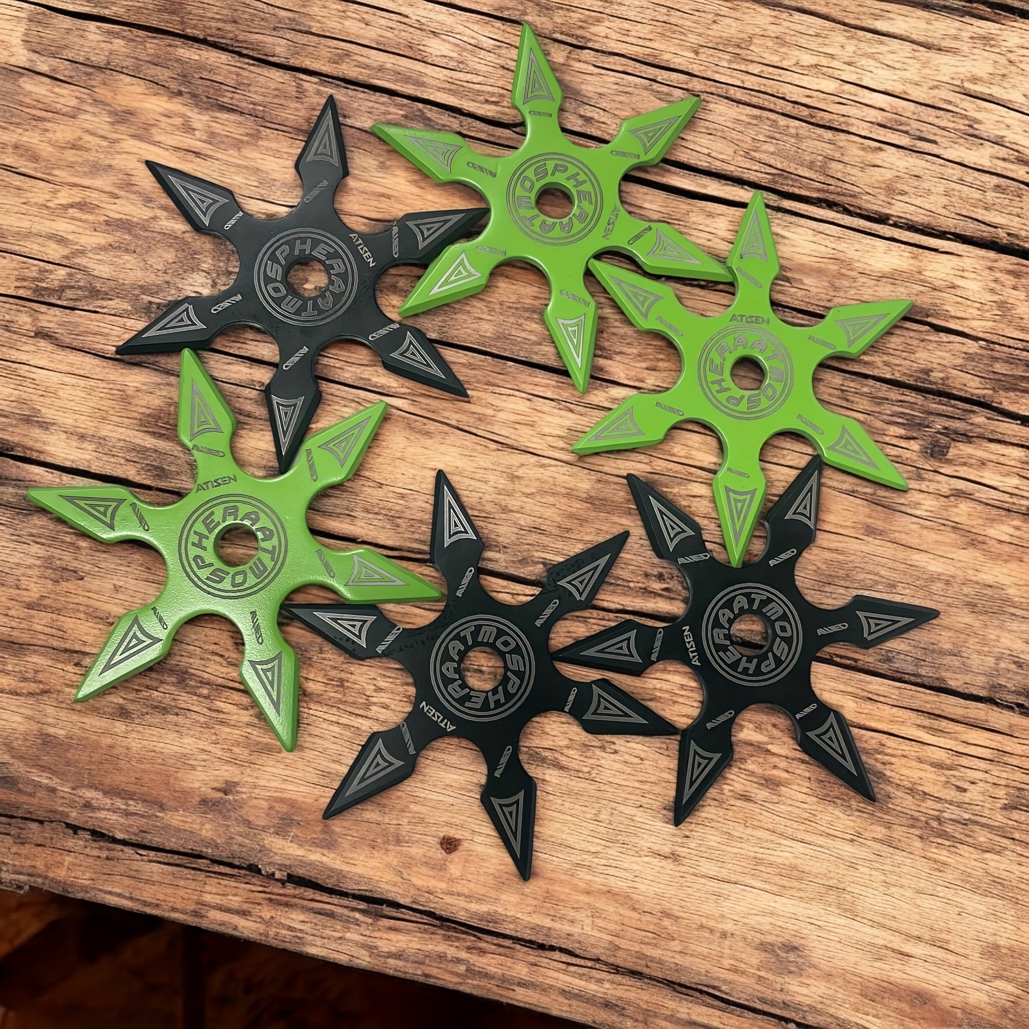 ATISEN Set of Six Hex Darts - view 3