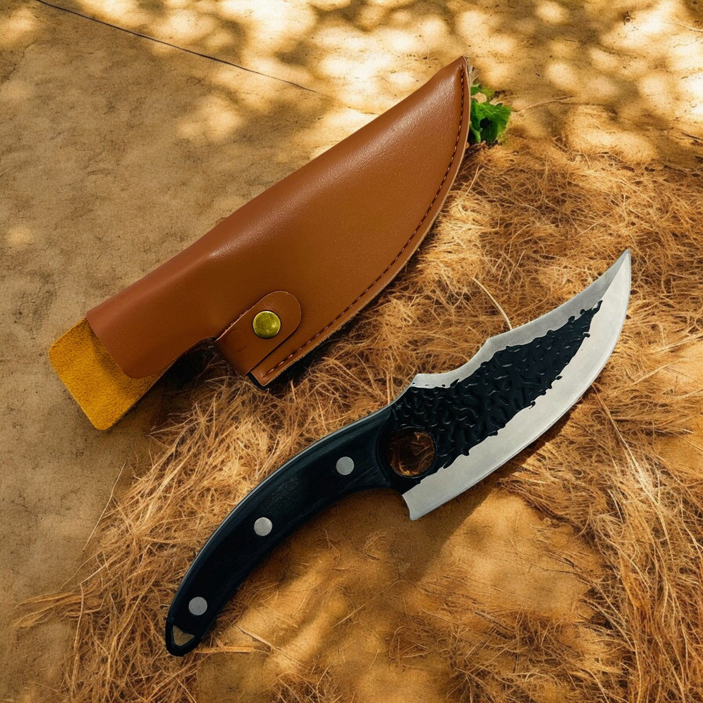 ATISEN Peach Wood Handle Butcher Knife - view 5