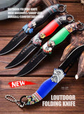 Atisen heavy-duty fixed blade Bowie knife with leather sheath. Factory direct hunting equipment for Canadian retailers.