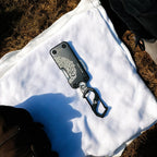 ATISEN 5.9-Inch Totem Design Multi-Tool Folding Knife with Buckle, Lightweight Camping Gear