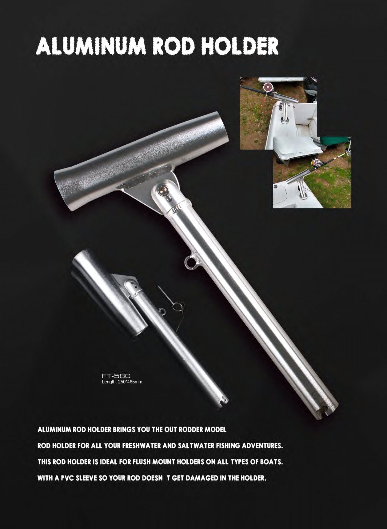 Atisen heavy-duty aluminum fish catcher and grabber tool. Global wholesale supplier for professional fishing equipment.