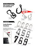 Atisen marine grade stainless steel carabiner hook. Bulk supplier for Canadian boating and fishing tackle shops.
