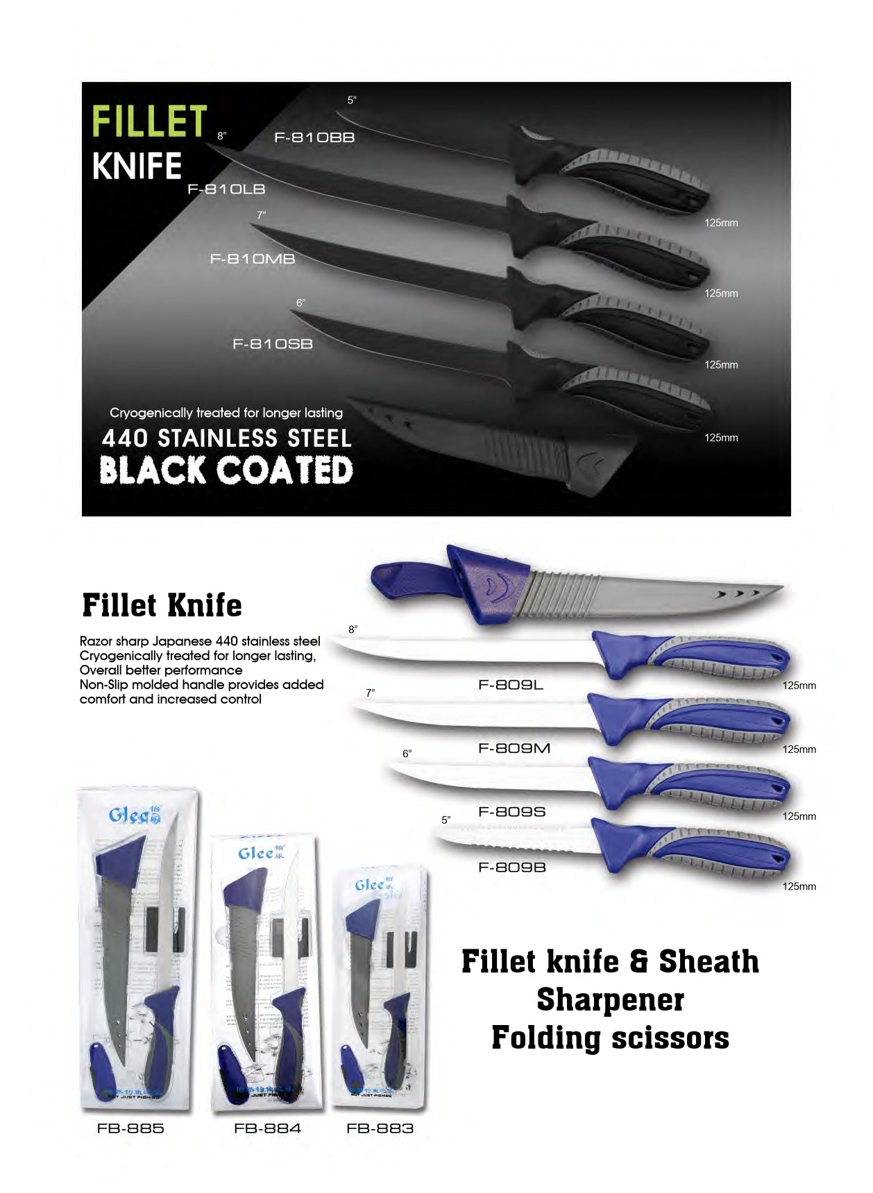 Atisen fish scaling knife with serrated back design. OEM custom fishing tackle manufacturer for European market.