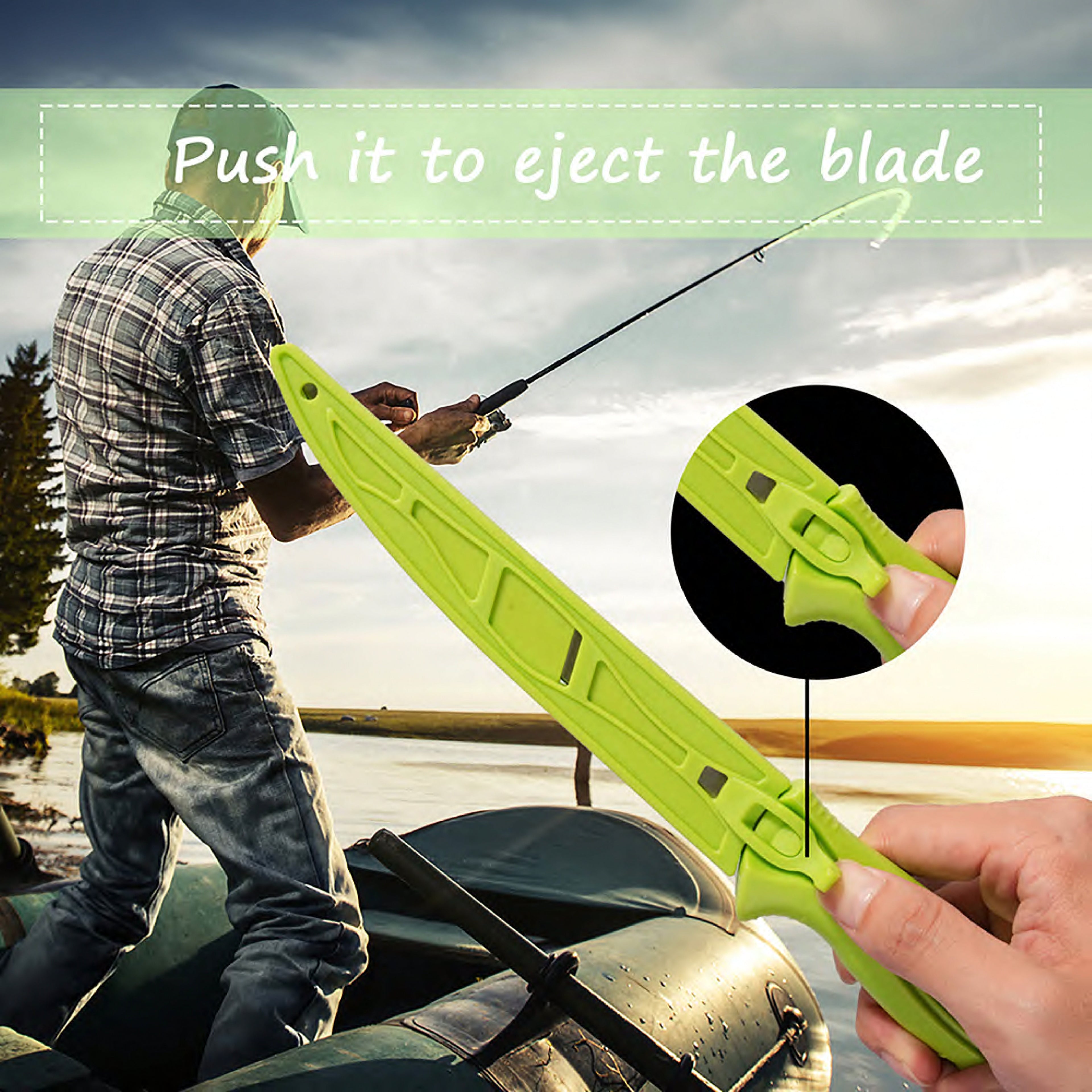 Atisen fish processing knife kit with cut-resistant safety glove. OEM tactical and outdoor equipment factory for Argentina.