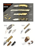 Atisen classic wood handle skinner knife for hunting. OEM hunting tackle manufacturer for Argentina.