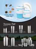 Atisen outdoor fishing drinkware collection featuring stainless steel tumblers and folding silicone mugs. Bulk supplier for Australia.