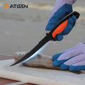 Atisen boning and fillet knife twin pack with sharpening stone. Bulk promotional outdoor gifts supplier for Chile.