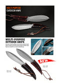 Atisen compact tactical neck knife with sheath. Bulk promotional outdoor survival gifts supplier for Chile.
