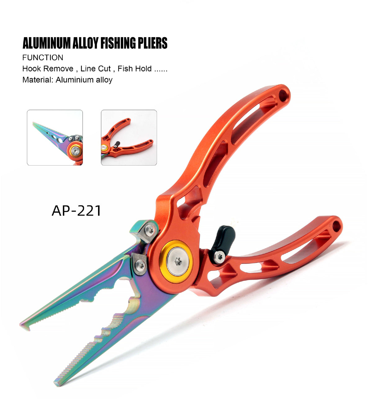 Atisen 2026 heavy-duty professional fish lip gripper with ergonomic design. Wholesale new marine fishing gear for New Zealand.