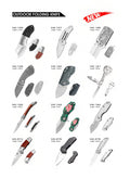 Atisen aluminum handle EDC folding pocket knife. Wholesale camping accessories for USA Amazon sellers.