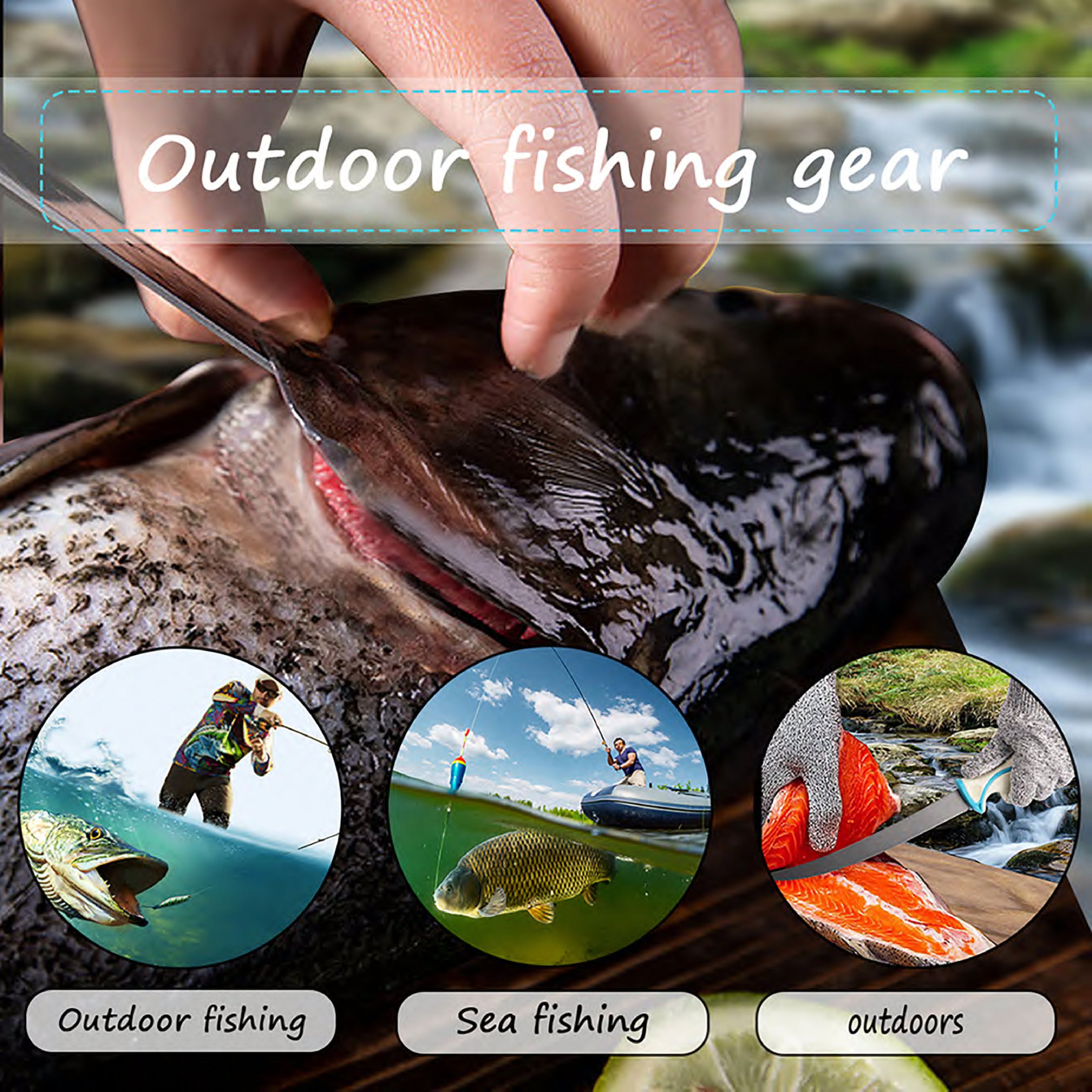 Atisen saltwater fillet knife combo kit for marine fishing. Wholesale outdoor gear distributor serving UK market.